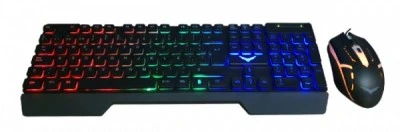 [KITNCB160] Kit Teclado y Mouse Gamer Naceb Fallen (NA-0951), Retroiluminado, Teclado y Mouse
