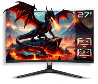 [MONSTY360] Monitor Gamer Curvo Xzeal 27 Curvo Fhd 180 Hz. 1ms Zx4010-2 Negro XZ4010-2
